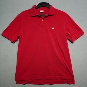 Brooks Brothers Polo Shirt Mens Medium Red‎ Classic Fit Short Sleeve Casual